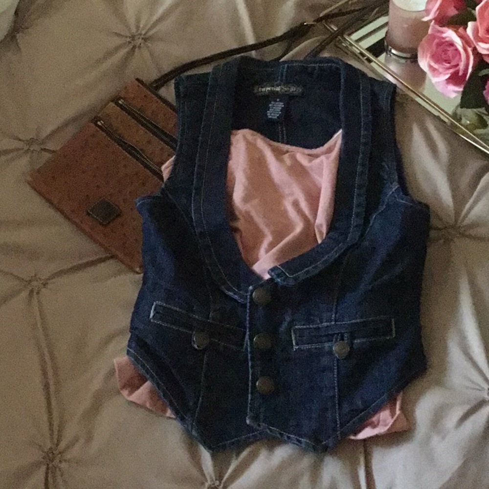 Cute denim vest! - Picture 1 of 8
